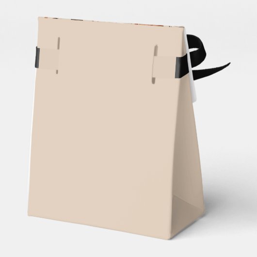 Licht terracotta rustiek dank u bruiloft bedankdoosjes (Achterkant)