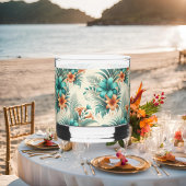 licht tropisch iriserend rotsglas whisky glas