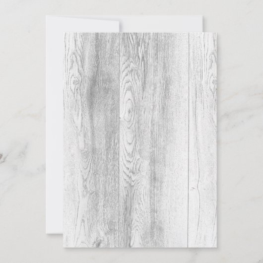 Licht Turquoise Mason Jar Wood bruiloft uitnodigin Kaart (Achterkant)