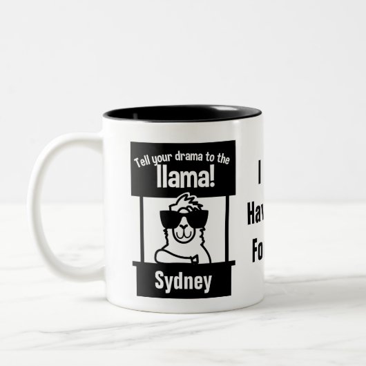Licht uw drama in voor de Llama persoonlijke Mok (Links)