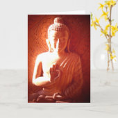 Licht valt op Boeddha Kaart (Gele Bloem)