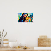 Licht van Assisi Poster (Keuken)