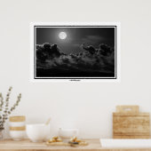 Licht van de volledige maan poster (Keuken)