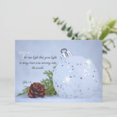 Licht van de Wereld Kerst Kaart (Staand voorkant)