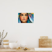 Licht van genade De Heilige Maagd Maria Poster (Keuken)