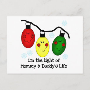 Licht van mama en papa's Life Tshirts en Gifts Briefkaart