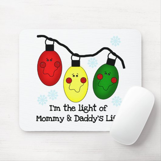 Licht van mama en papa's Life Tshirts en Gifts Muismat (Met muis)