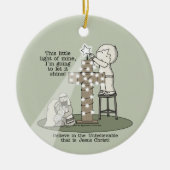 Licht van mijn keramisch ornament (Voorkant)