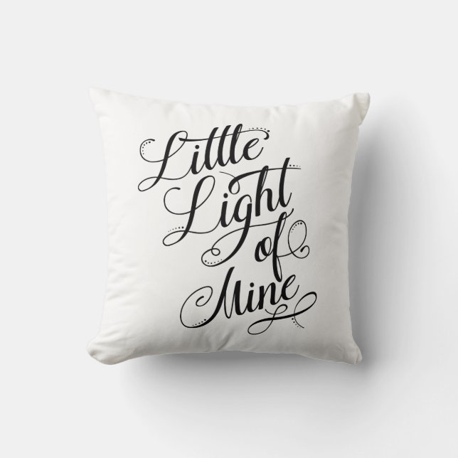 Licht van mijn typografie kussen (Voorkant)