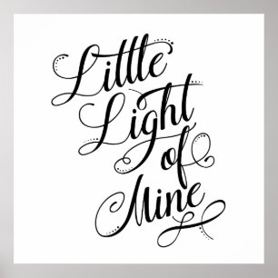 Licht van mijn typografie poster