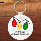 Licht van Nana en Papa's Life Tshirts en Gifts Sleutelhanger (Voorkant)