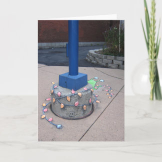 Licht-vastbindt Sluggo Feestdagen Kaart