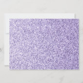 Licht violet sparkles Sweet 16 elegant script Kaart (Achterkant)