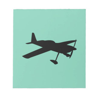 licht vliegtuig vlak notitieblok