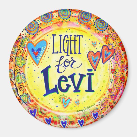 "Licht voor Levi""Inspiron-magneet Magneet (Voorkant)