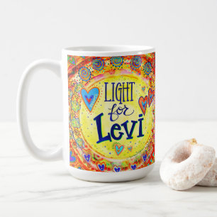 Licht voor Levi! mok "inspiratie" koffie