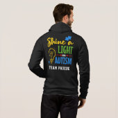 Licht voor persoonlijk aangepast team voor autisme hoodie (Achterkant volledig)