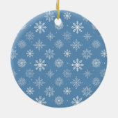 Licht voor weduwschap en huwelijk Blauw Keramisch Ornament (Achterkant)