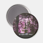 Licht vooruit op pad Inspirerend magneet (Voorkant / Achterkant)