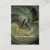 LICHT VORTEX MONOGRAM Levendig grijs geel Visitekaartje (Achterkant)