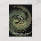 LICHT VORTEX MONOGRAM Levendig grijs geel Visitekaartje (Achterkant)