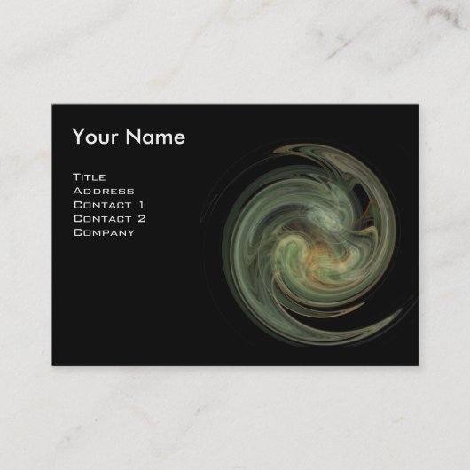 LICHT VORTEX MONOGRAM Levendig grijs geel Visitekaartje (Voorkant)