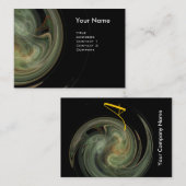 LICHT VORTEX MONOGRAM Levendig grijs geel Visitekaartje (Voorkant / Achterkant)