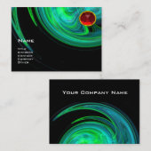 LICHT VORTEX RUBY- blauw groen zwart rood Visitekaartje (Voorkant / Achterkant)