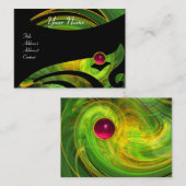 LICHT VORTEX RUBY rood roze zwart groen geel Visitekaartje (Voorkant / Achterkant)