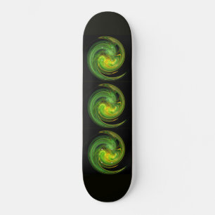 LICHT VORTEX, zwart geel groen Skateboard