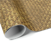 Licht Wicker Basket Weave Cadeaupapier (Rol Hoek)