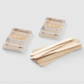 Licht Woodenpaneel met witte lens Handwaaier (Niet-gemonteerd)