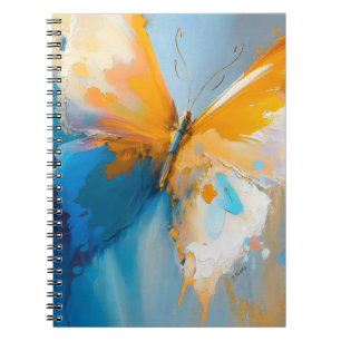 Licht Worden – Abstracte Vlinder in Beweging Notitieboek