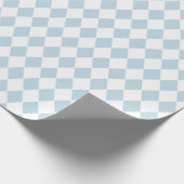 Licht zacht pastel Blue Diamond Harlequin Gift Wra Cadeaupapier (Hoek)