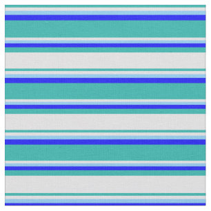 Licht Zee groen, lavender, Light Sky Blue en Blue Stof