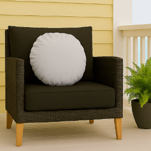 Licht Zilver Grijs Effen Kleur Duidelijk Eenvoudig Rond Kussen