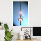 Licht zwaard poster (Thuiskantoor)