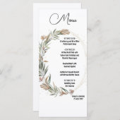 Licht zwevend plat menu Wit (Voorkant / Achterkant)