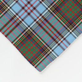 Lichtblauw Anderson Clan Tartan Fleece Deken