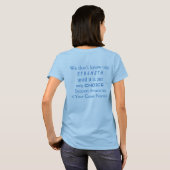 Lichtblauw Bewustzijnslint Custom Art Shirten T-shirt (Achterkant volledig)