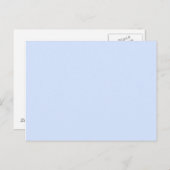 Lichtblauw Briefkaart (Voorkant / Achterkant)