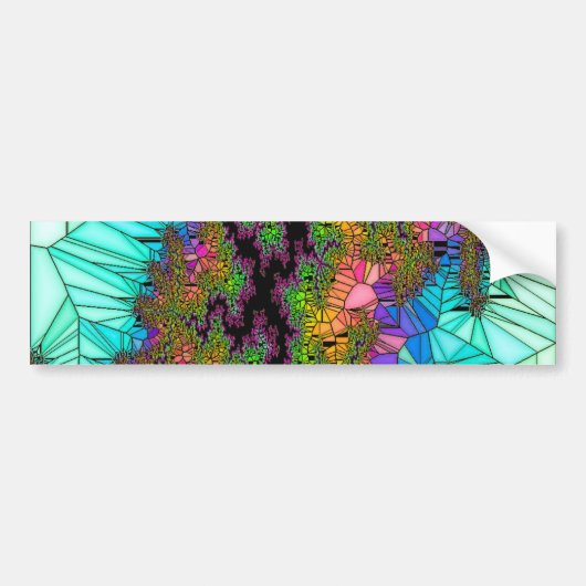 Lichtblauw Bumpersticker (Voorkant)