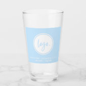 LICHTBLAUW BUSINESS LOGO BEDRIJF SJABLOON ONTWERP GLAS (Voorkant)