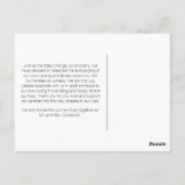 Lichtblauw Chevron Nautisch Anker Briefkaart 2 (Achterkant)