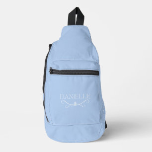 Lichtblauw Custom Name "Ballet Everyday" Sling Bag