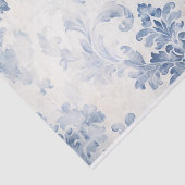 Lichtblauw Damask Tissue Paper Tissuepapier (Detail)