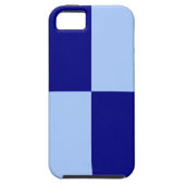 Lichtblauw en donkerblauwe rechthoeken Case-Mate iPhone case (Achterkant)
