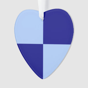 Lichtblauw en donkerblauwe rechthoeken ornament