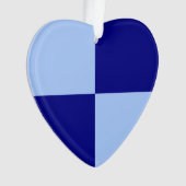 Lichtblauw en donkerblauwe rechthoeken ornament (voorkant)