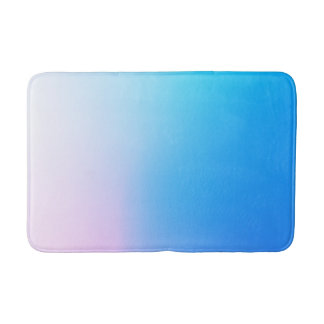 Lichtblauw en roze badmat